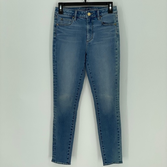 ARTICLES OF SOCIETY HIGH RISE MEDIUM BLUE SKINNY JEANS - Picture 1 of 5